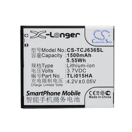 Bsc Preferred TCL J636D Mobile Phone Replacement Battery CS-TCJ636SL